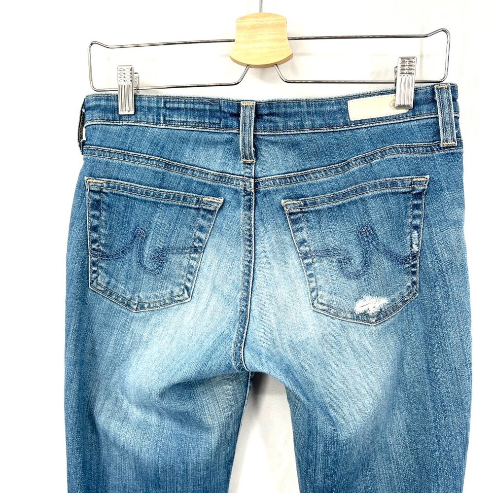 AG Adriano Goldschmied The Stilt Crop cigarette crop distressed skinny jeans 29 - Picture 7 of 13